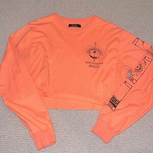 BERSHKA Make Your Own Magic Crop Top